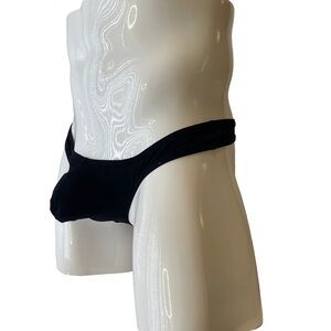 Men’s Thong G-String Black Medium New Cotton